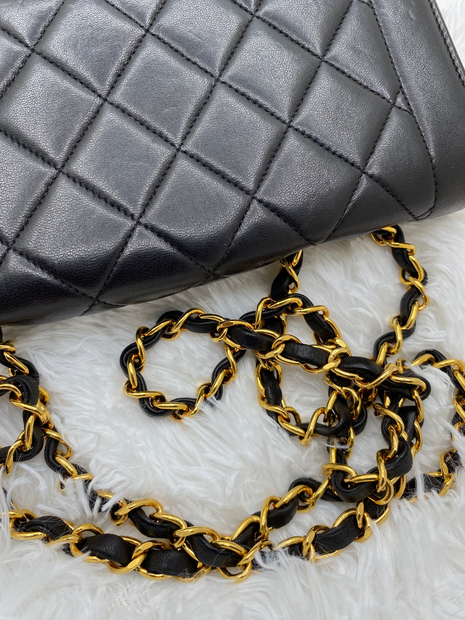 Chanel Quilted Half Flap Bag