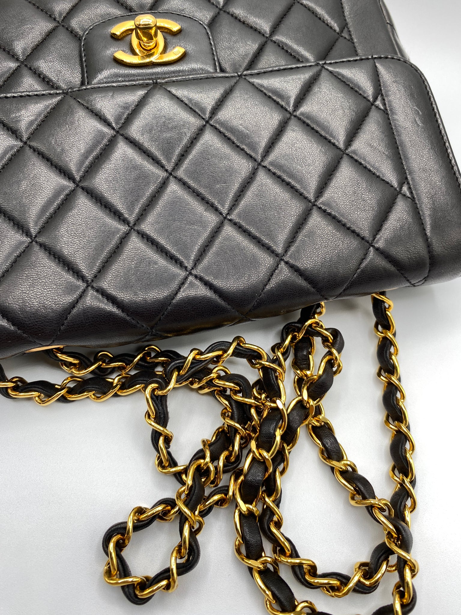 Chanel Quilted Half Flap Bag