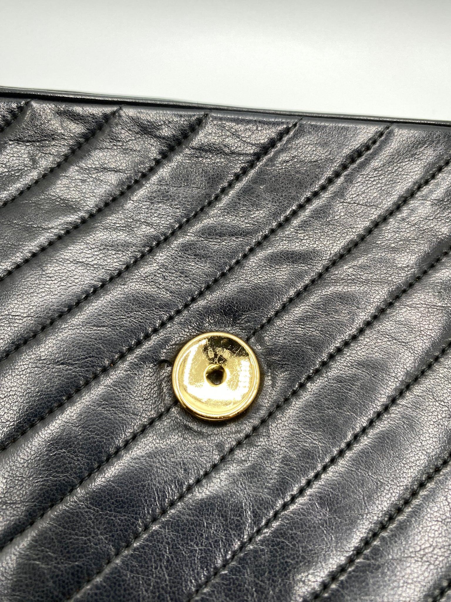 Chanel Diagonal Quilted Flap Bag