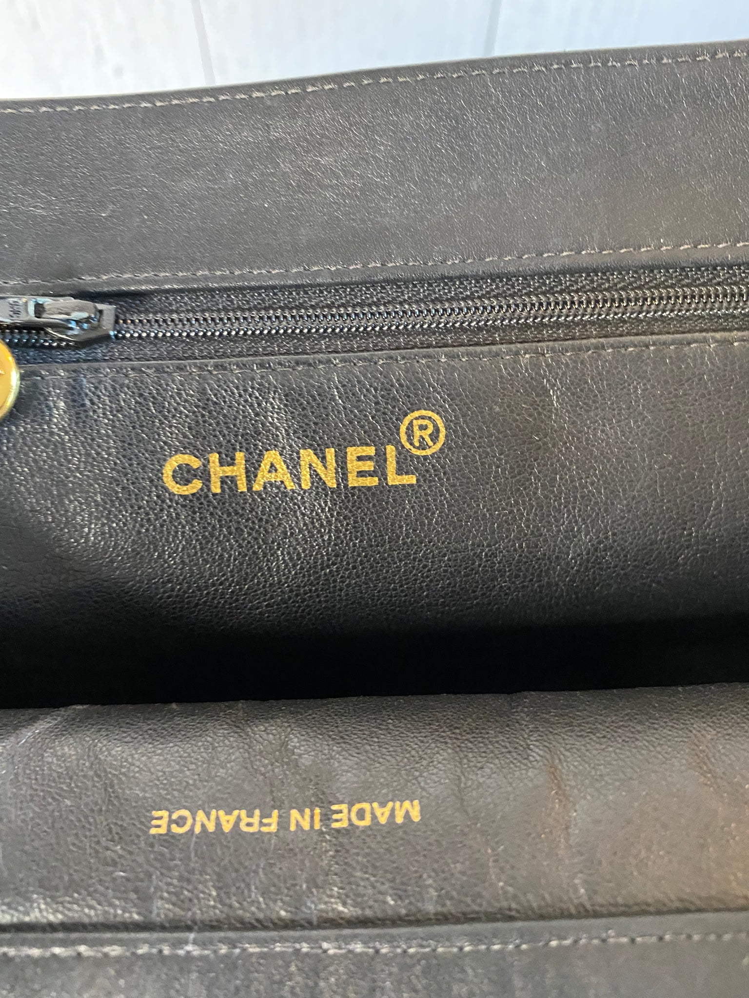 CHANEL Lambskin Large Shopping Chain Tote Black 723603