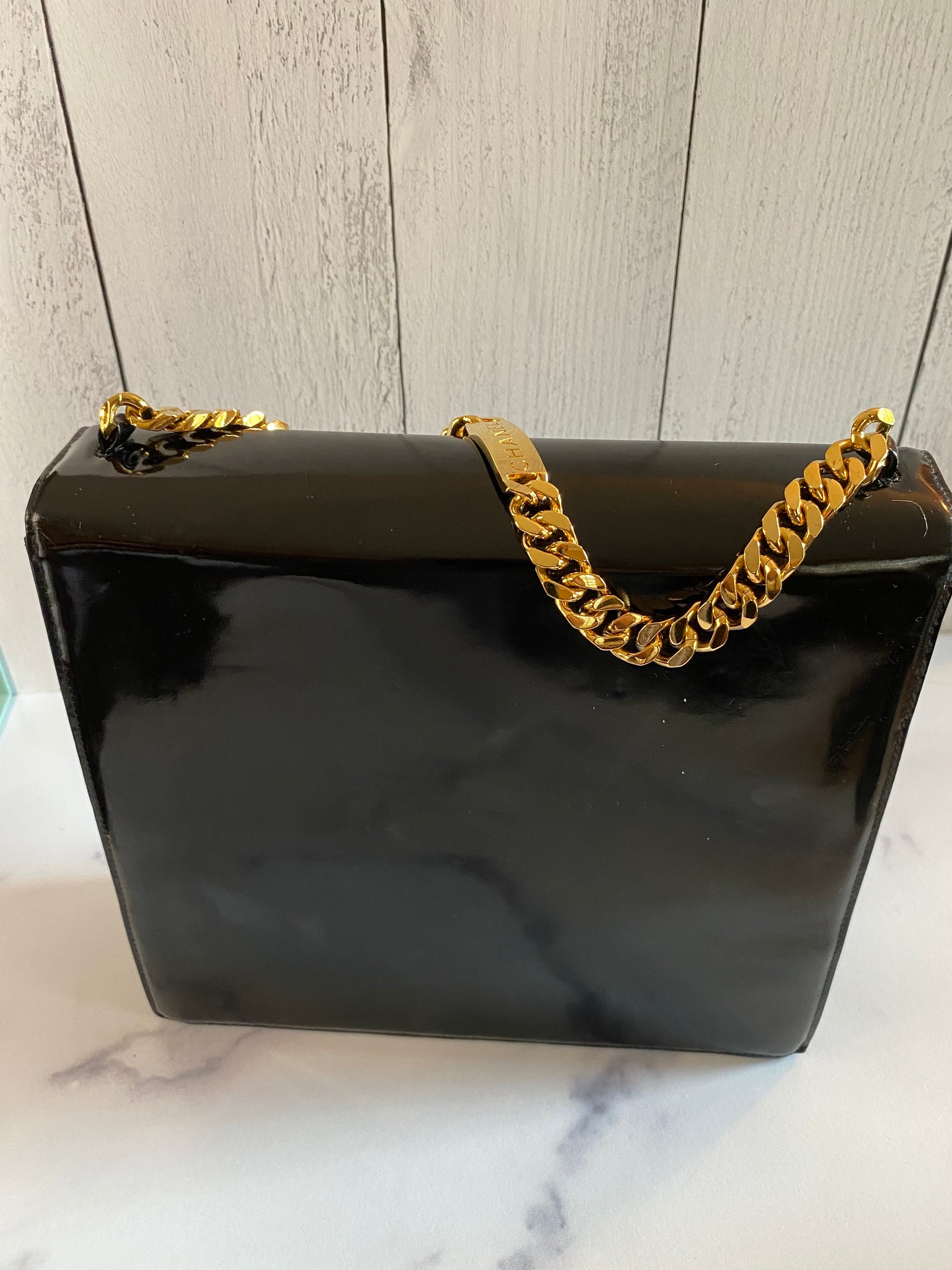 chanel evening clutch bag with chain